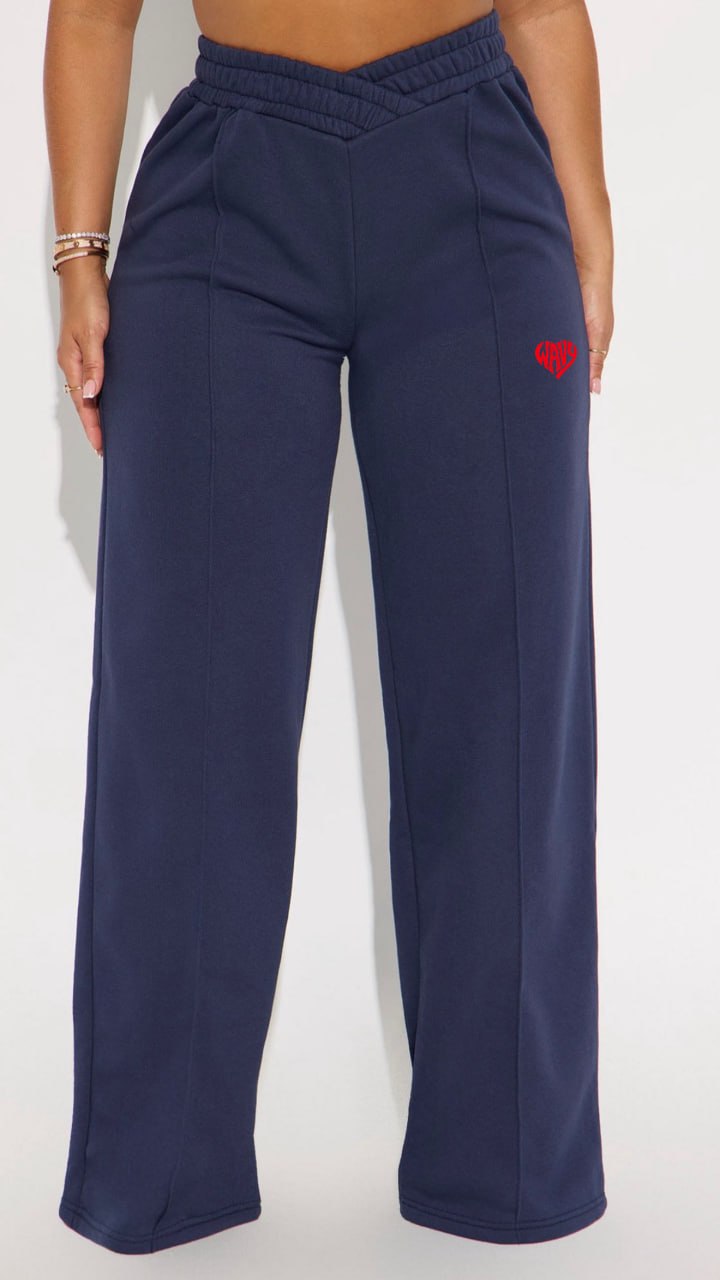 Lady WAVY Navy Heart Sweats