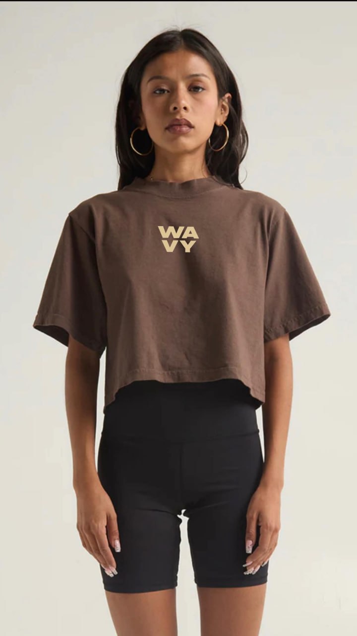 Women Oversized Crop Tee