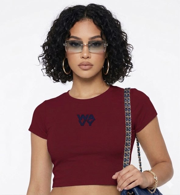 WAVY Crop Top Wine